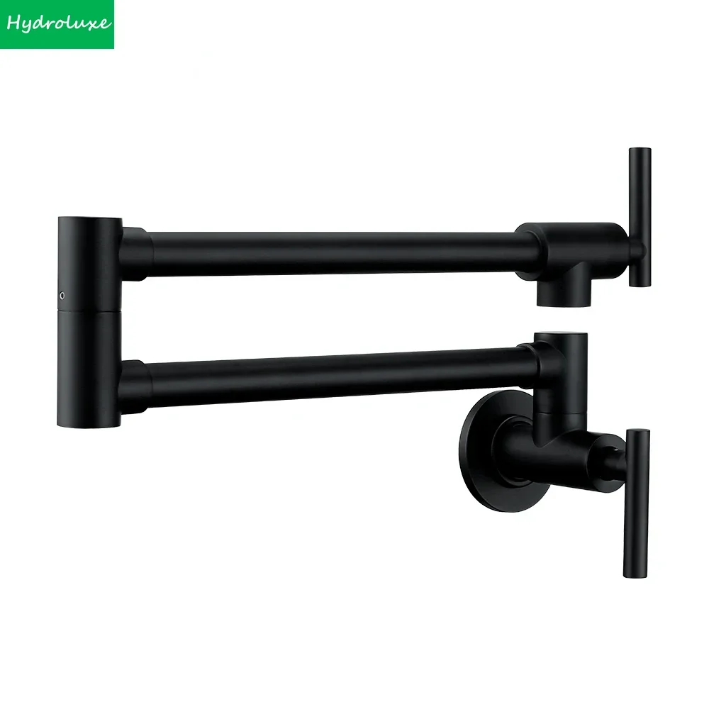 brushed-chrome-wall-mounted-pot-filler-faucet-swivel-folding-360-rotating-spout-universal-washing-faucets-folding-water-taps