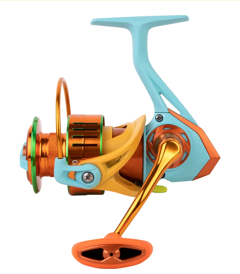 BILLINGS Spinnrolle 1000-6000 Serie Angelrollen Maximale Bremskraft 10KG Übersetzungsverhältnis 5.0:1/4.7:1 Carretilha mit Metallspule & Rocker – Detail 11