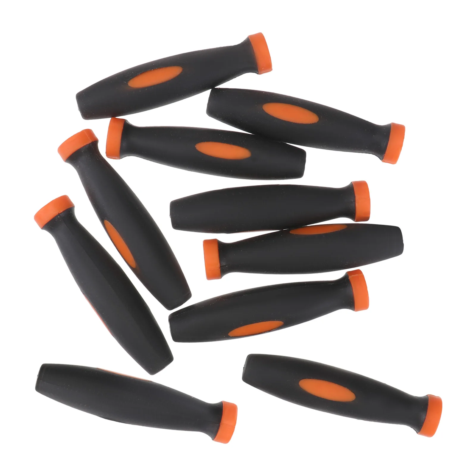 

10pcs Durable Rubber File Handles Ergonomic Grip Impact Resistant Handles For Files Rasp Saw Milling Tools