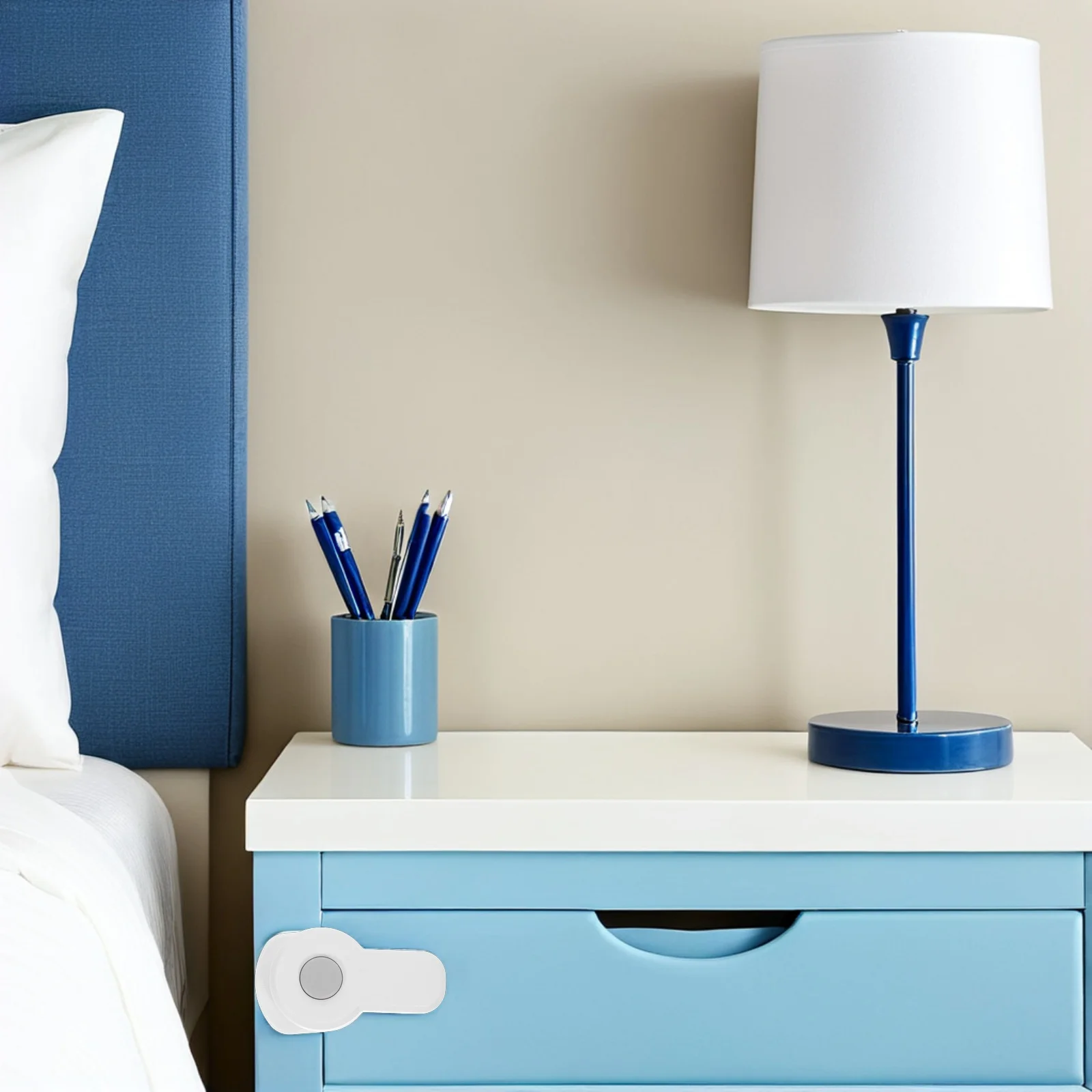 4 قطعة أقفال خزانة المطبخ سلامة الطفل لا الحفر لاصق الطفل برهان فرن درج الثلاجة قفل الباب قفل الفرن سلامة الطفل #6