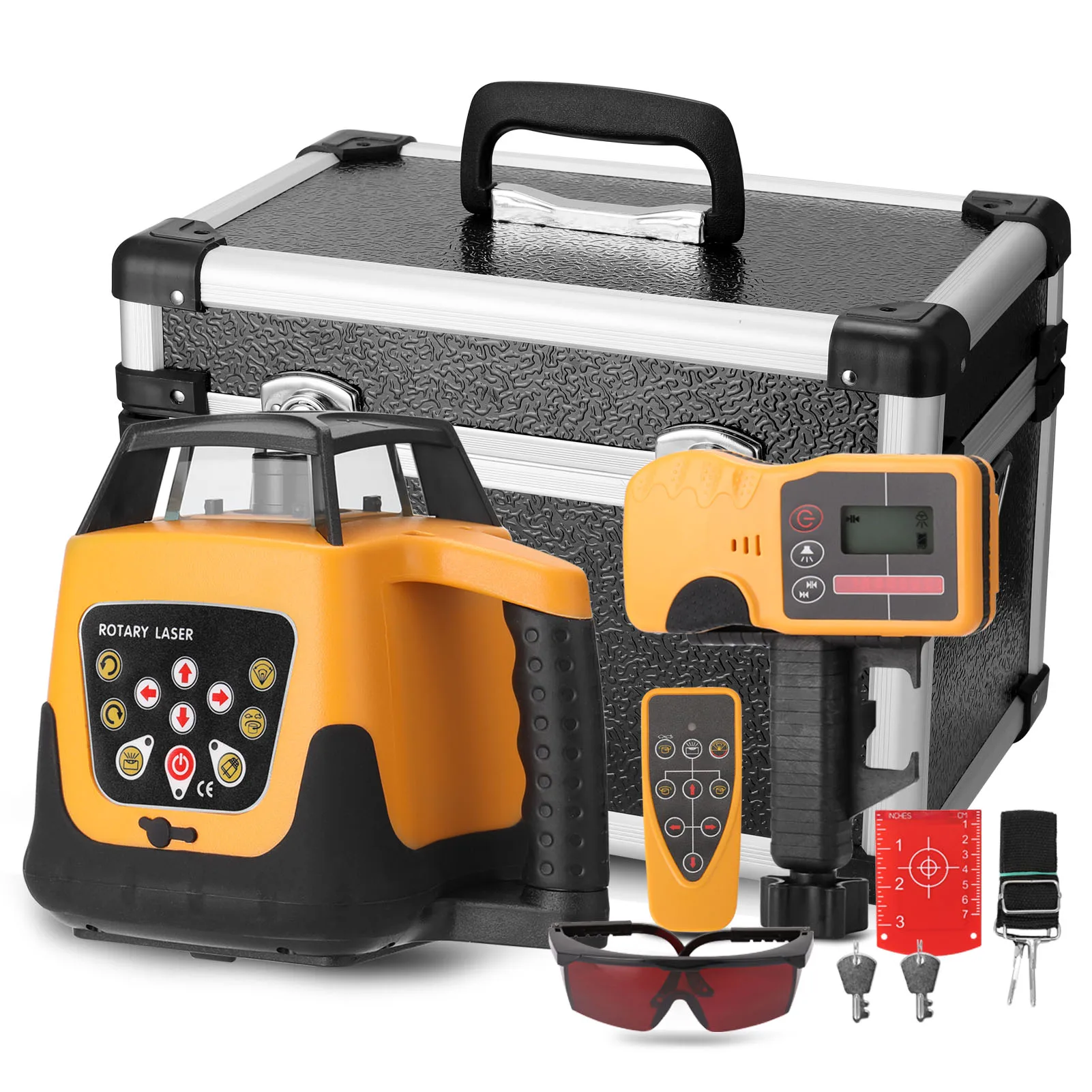 635nm Red Line Automatic Self Levelling Machine 360° Speed Angle Adjustable 5 levels Laser Level 500m Measurement-Range Tools