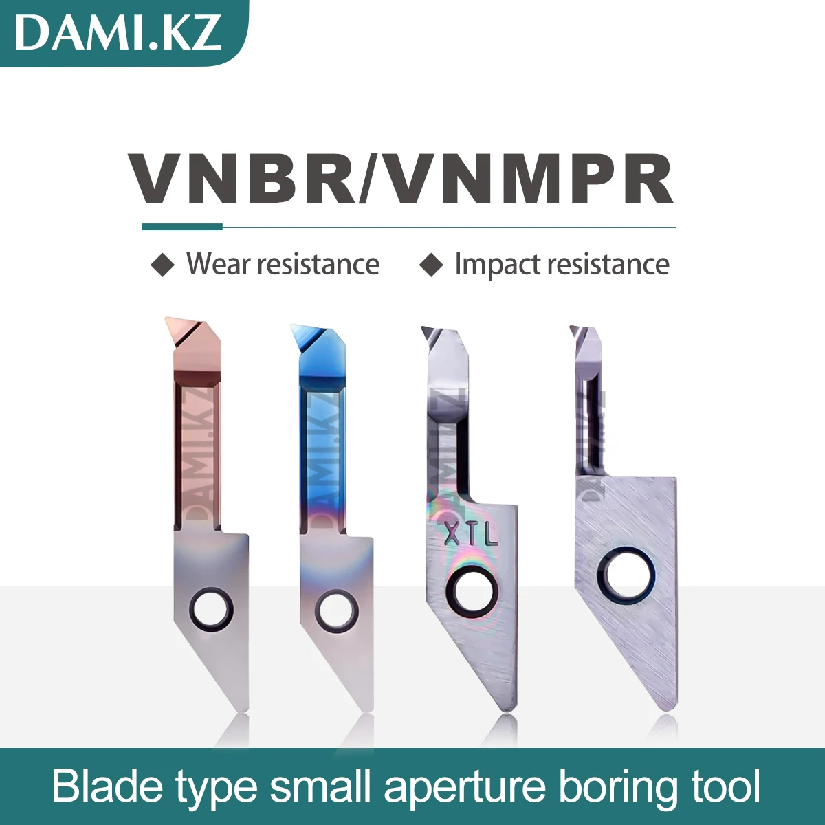 

VNBR VNMPR Тип лезвия Расточный инструмент с небольшой диафрагмой VNMPR 6R0.2 L15 KT20-VNBR0515-01S Токарный станок с ЧПУ Лезвие расточной резки небольшого диаметра
