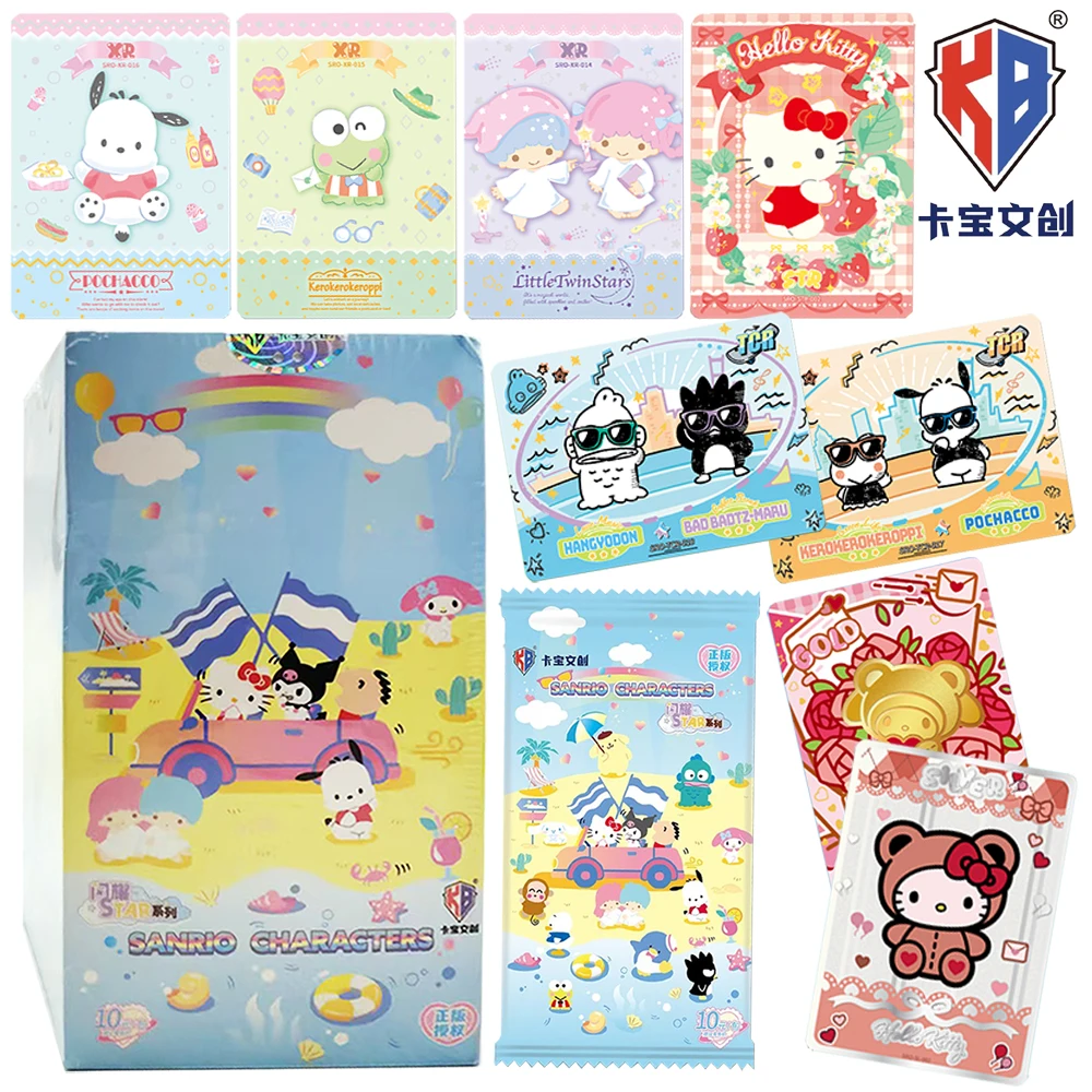 

Original KABAO Sanrio Collection Cards Cute Cartoon Characters Party Star Series Card Toys for Boys Girls Hobbies Holiday Gifts