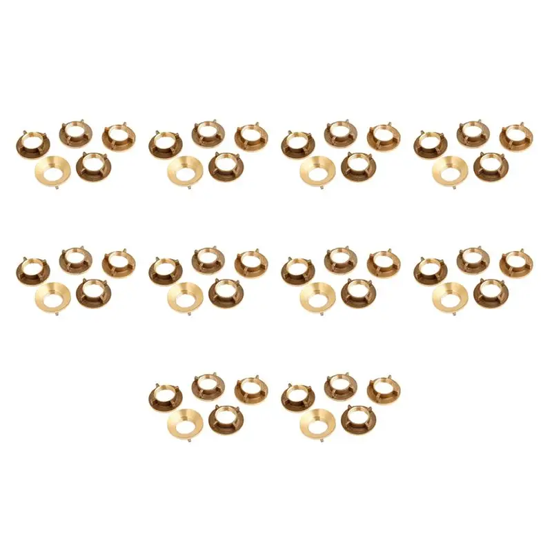 

IALJ-50 Pcs Gold Tone Brass 1/2 Inch PT Threaded Household Water Tap Faucet Nuts