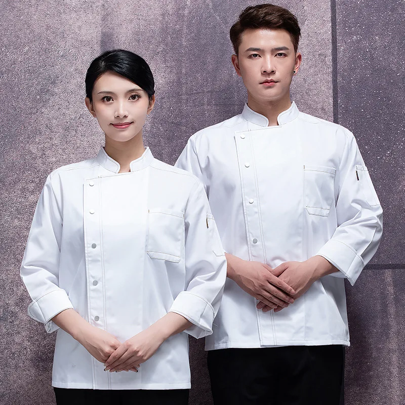 C104 Restaurant Chef Uniform Cafe Kitchen Chef Jacket Hotel Food Service Cooking Outfit Cafe Shop Waiter Uniform