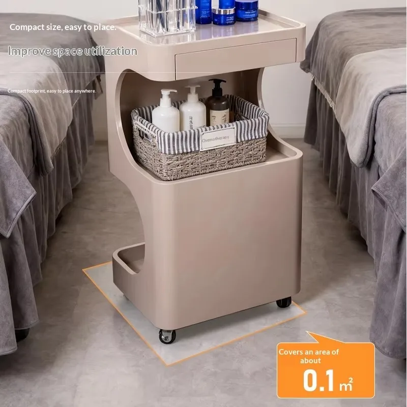 Tattooing Nail Art Mobile Salon Trolley Simple High-end Beauty Car Drawer Storage Rack No Installation Required Makeup Storage