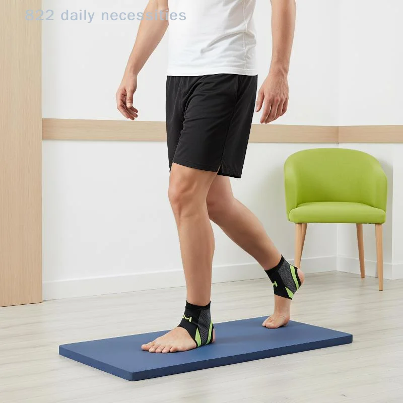 convenientAdjustable Ankle Compression Support Strap 1Pc Breathable Lightweight for Workout Jogging Joint Pain Relief Sports Use