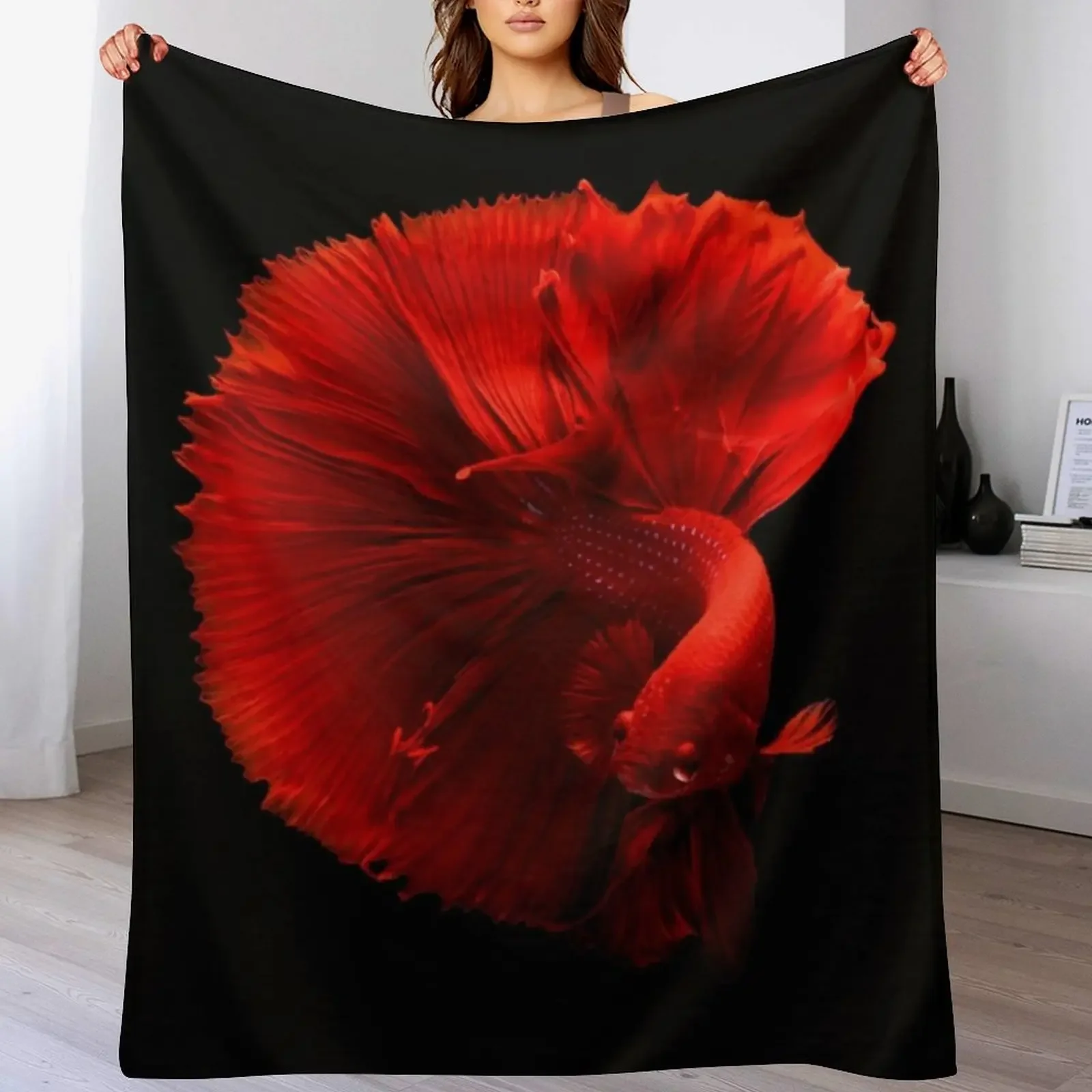 

BETTA DAYS ARE HERE TO STAY Throw Blanket Single Summer Custom Shaggy Blankets