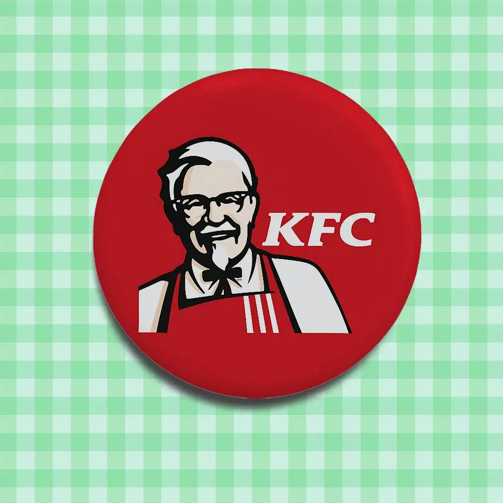موضة K-kfc شعار دبابيس أنيقة حلية دبابيس رائعة شارة مستديرة حقيبة اكسسوارات مجوهرات هدايا #3