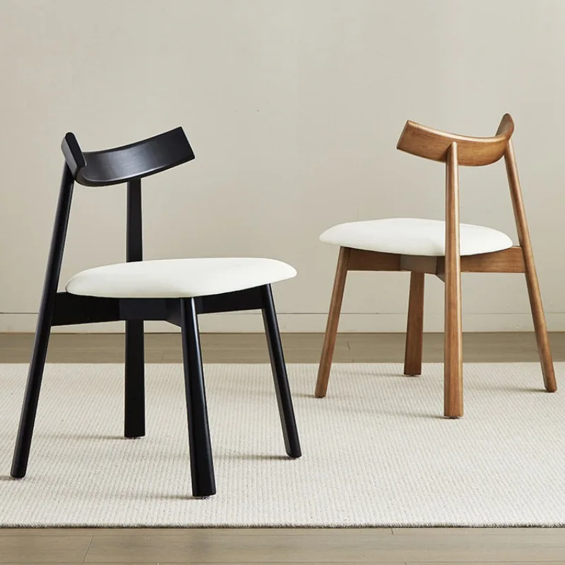 

Nordic solid wood dining chair Home Chinese-style new Chinese-style hotel restaurant back chair Italian minimalist chair