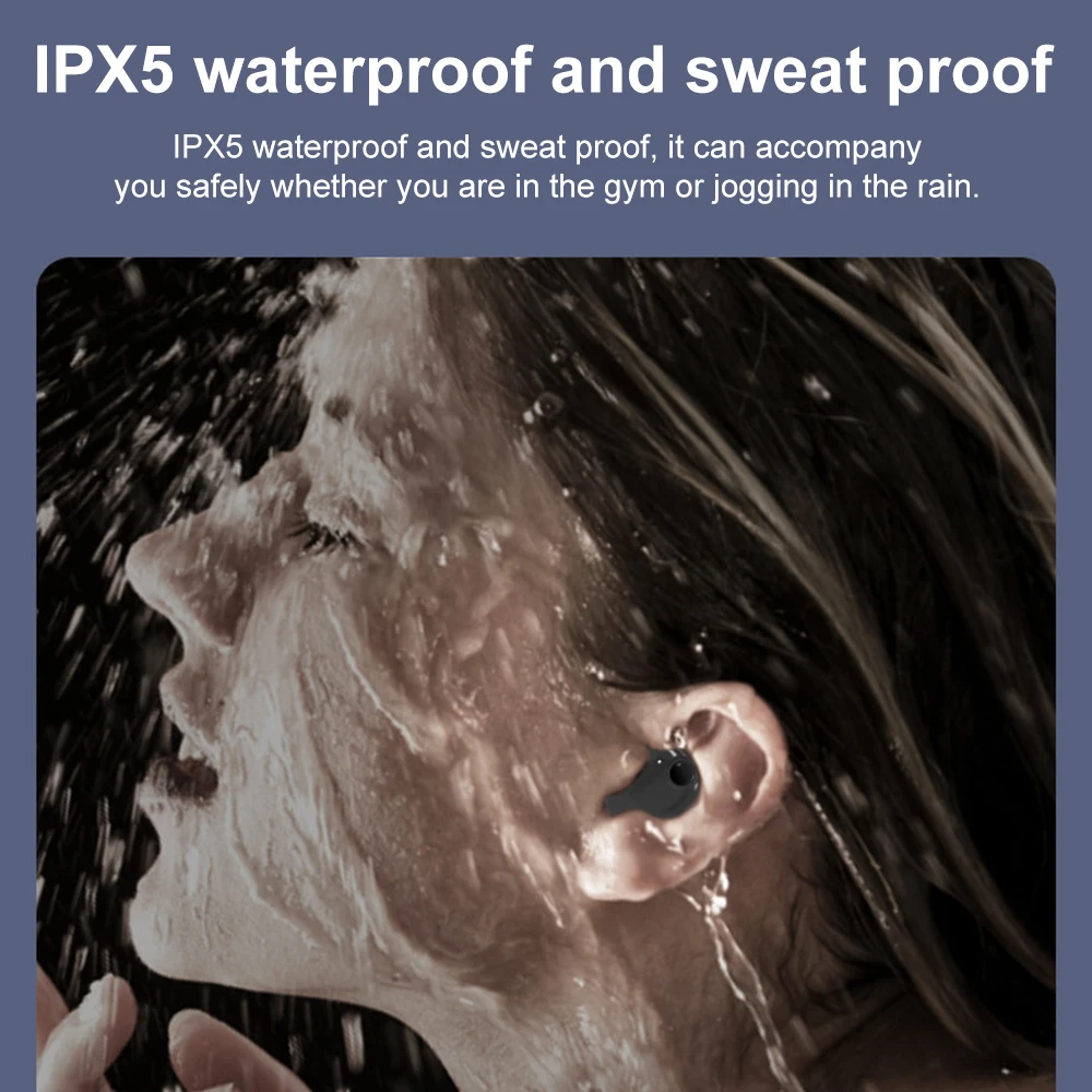 Mini Invisible Sleep Wireless Earphone TWS Bluetooth 5.3 Mini Hidden Headphones IPX5 Waterproof Noise Reduction Sports Earbuds
