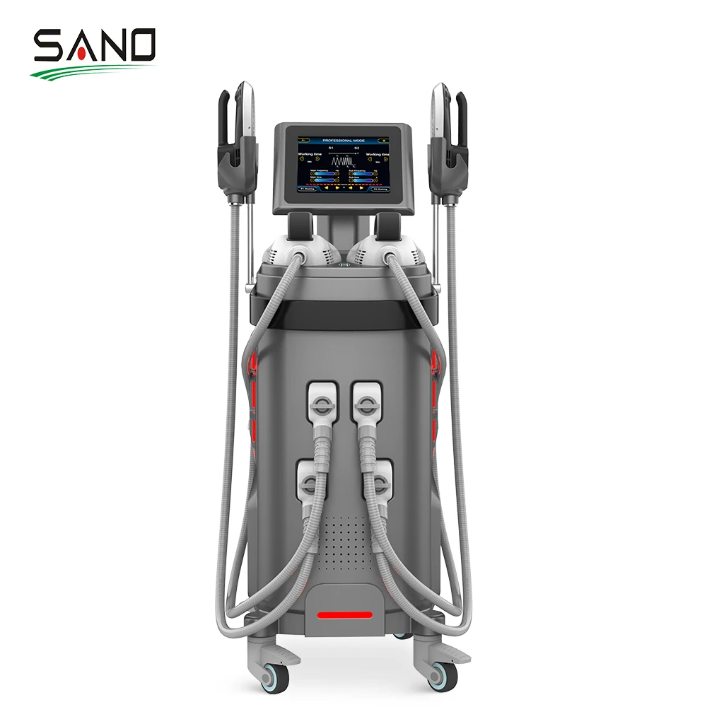 4 Handles EMS Slim Muscle Stimulator Body Sculpting Machine For Weight Loss And Skin Rejuvenation UK/EU/IT Plug