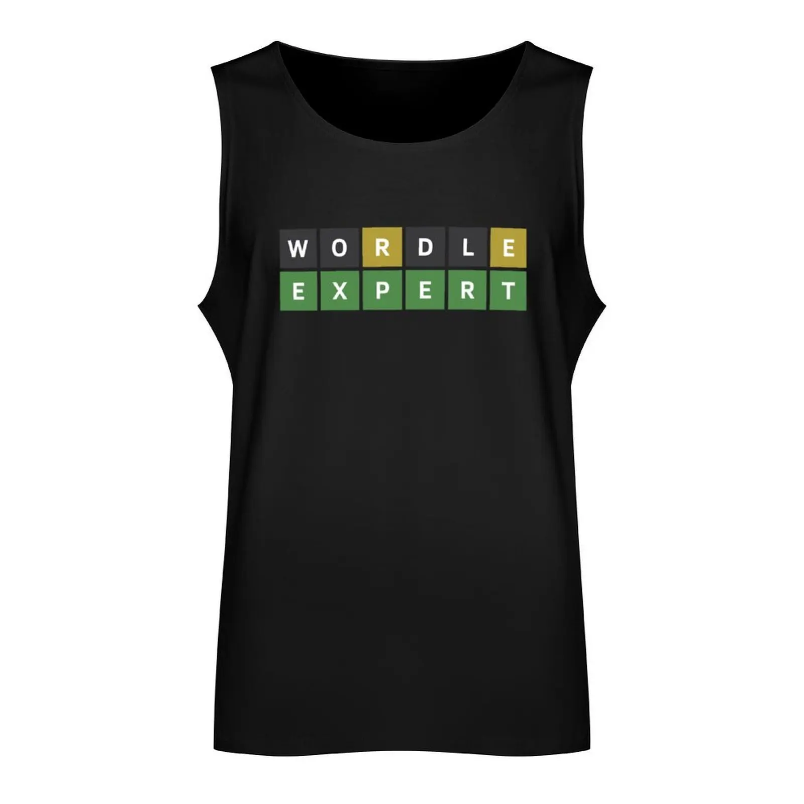 Wordle Expert (Wordle Style) Tank Top sleeveless shirt man gym clothes for men men clothing