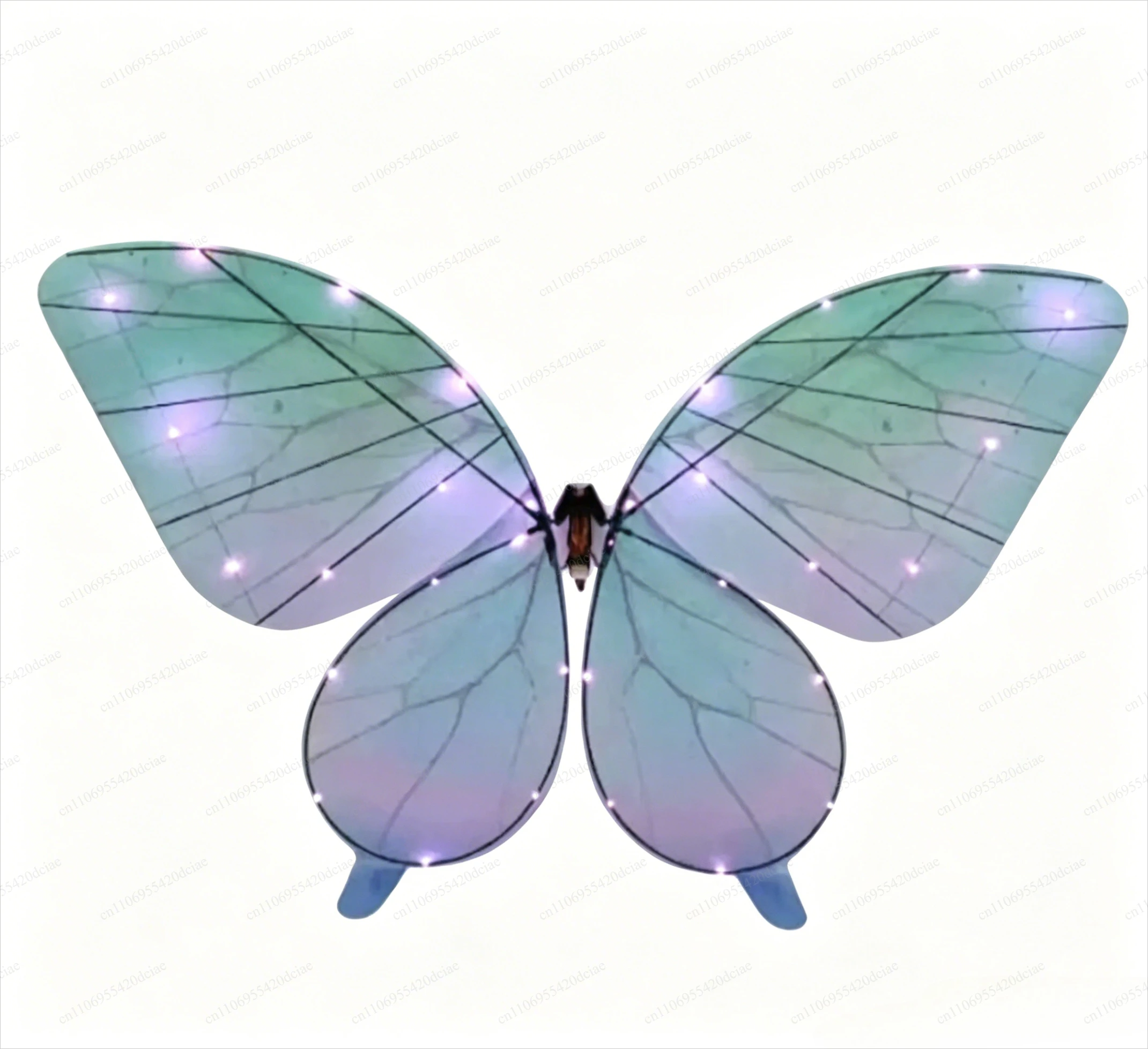Remote Controlled Bionic Flapping Wing Butterfly Drone with Full White LED Light Strips