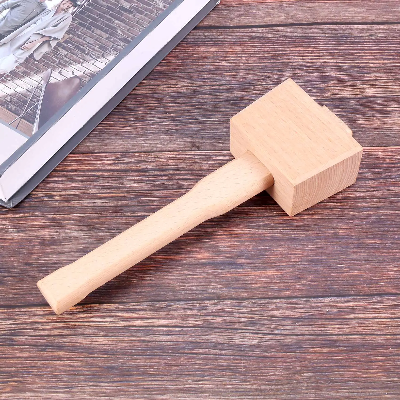 250mm Beech Solid Carpenter Wood Wooden Mallet Hammer Handle Woodworking Tool LYZ