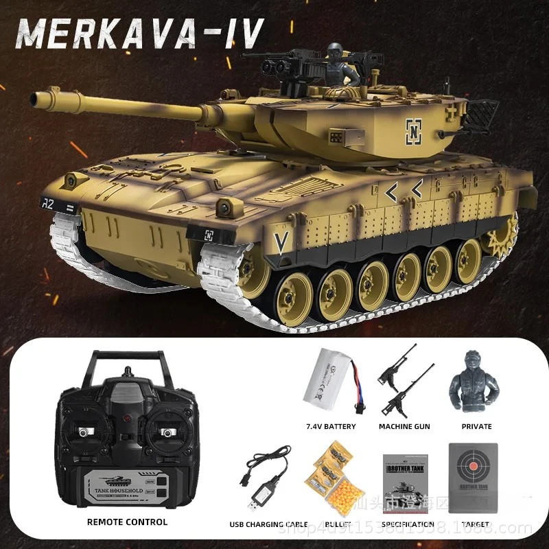 Cooles Spielzeugpanzer, lustiges Geschenk, 44 cm, supergroßes Rc-Panzermodell aus Legierung, Militärmodell-Panzerspielzeug, Roboter-Chassis, Rc-Autos, Spielzeug für Jungen