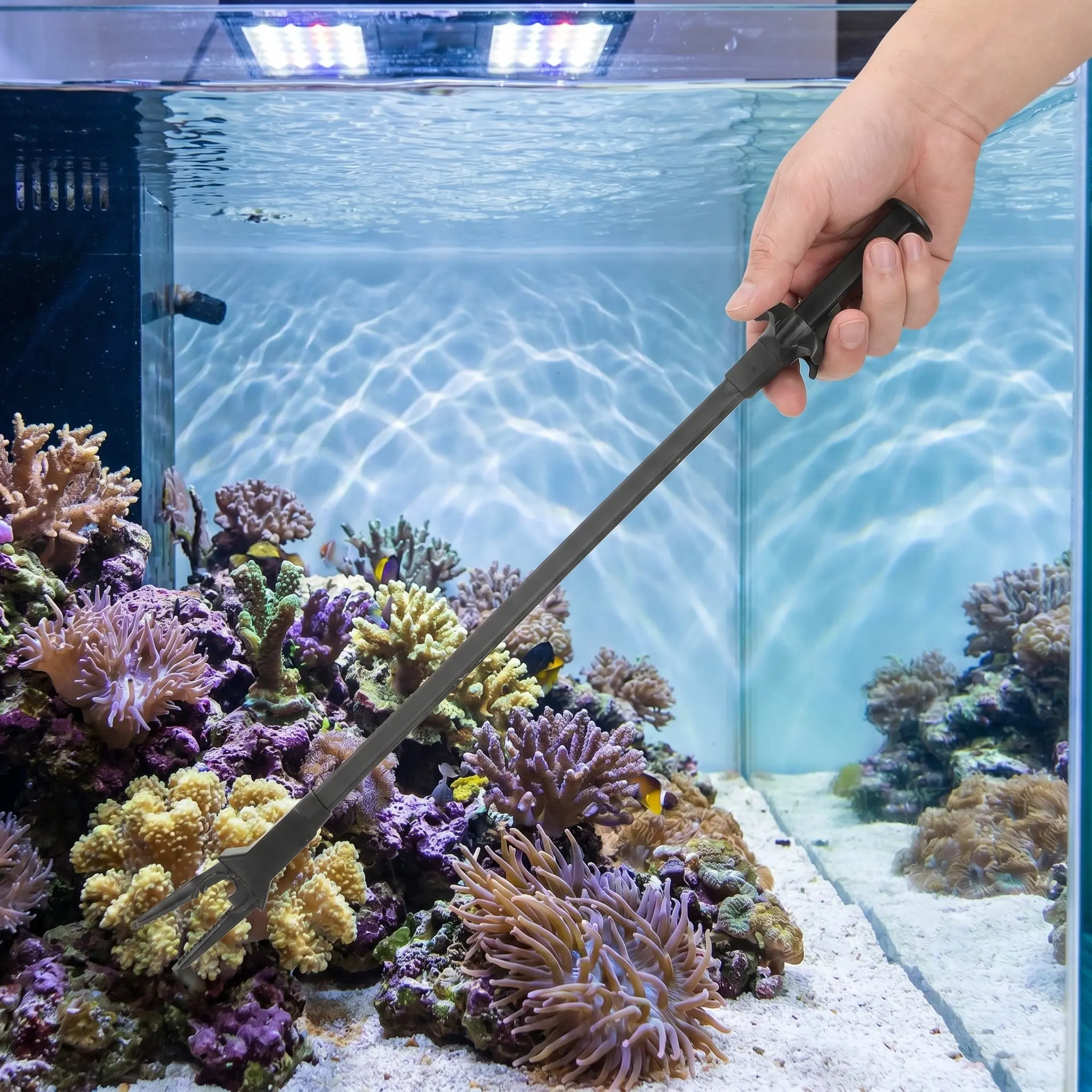 Planted Aquarium Tips - 3 ชิ้น แหนบพลาสติกยาวสำหรับตู้ปลา ปลายหยัก สำหรับจัดตู้ปลา ปลูกต้นไม้