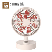 Youpin Sothing Desktop Fan Digital Display Shaking Head Usb Fan Stepless Wind Speed Low Noise Portable Fan Airpurifier Cooler