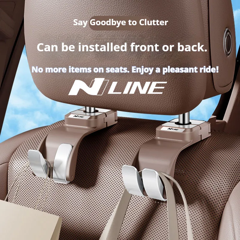 Car Interior Hanging Storage Hook Clips Organizer For Hyundai N Line i20 i30 Sonata Tucson Azera N Auto Interior Accessories view 4