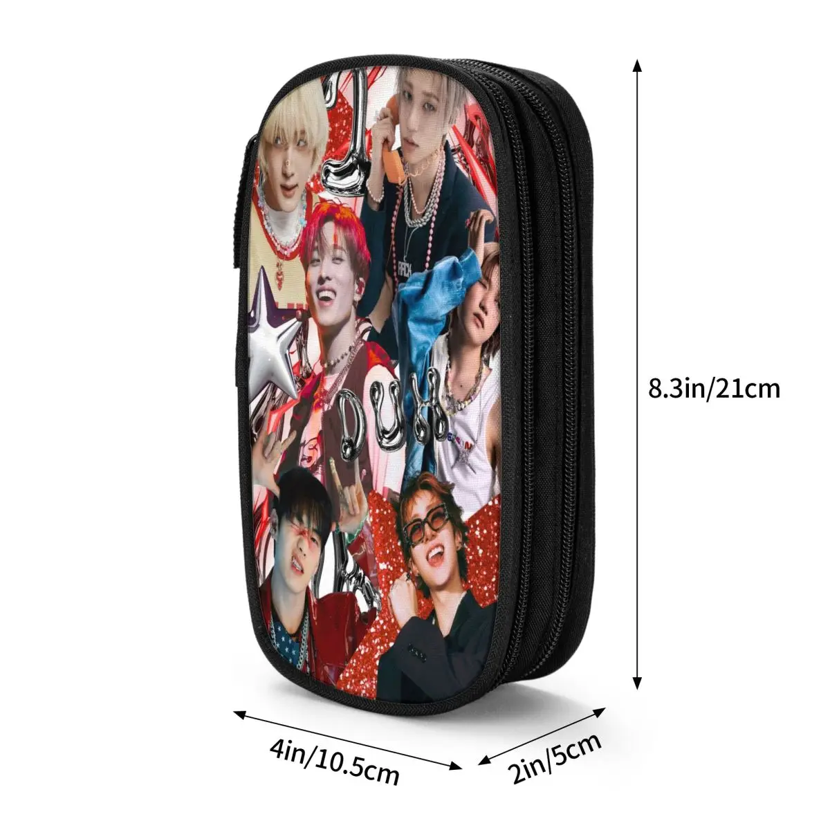 دهن! P1Harmony Kpop ألبوم الموسيقى مقلمة صندوق القلم الكلاسيكي أكياس للطلاب تخزين كبير اللوازم المدرسية هدية pencelcases