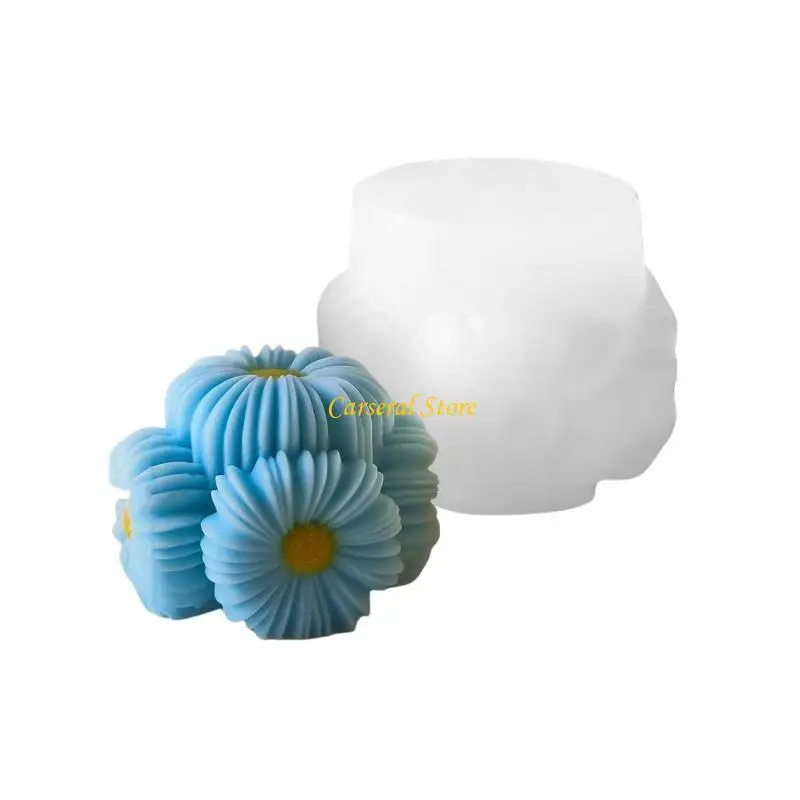 

M4YF Flexible Silicone Mold for Handmade Floral Soap Making Supplies