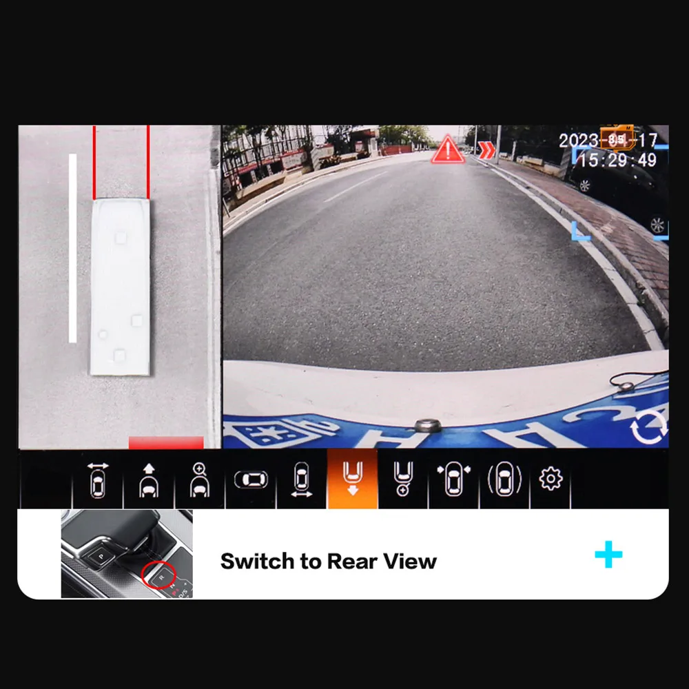 SMARTOUR 4K AI شاحنة 4-way مسجل بانورامي مواقف السيارات رؤية بانورامية الرؤية الخلفية 360 درجة 4K 1080P AHD نظام كاميرا العرض