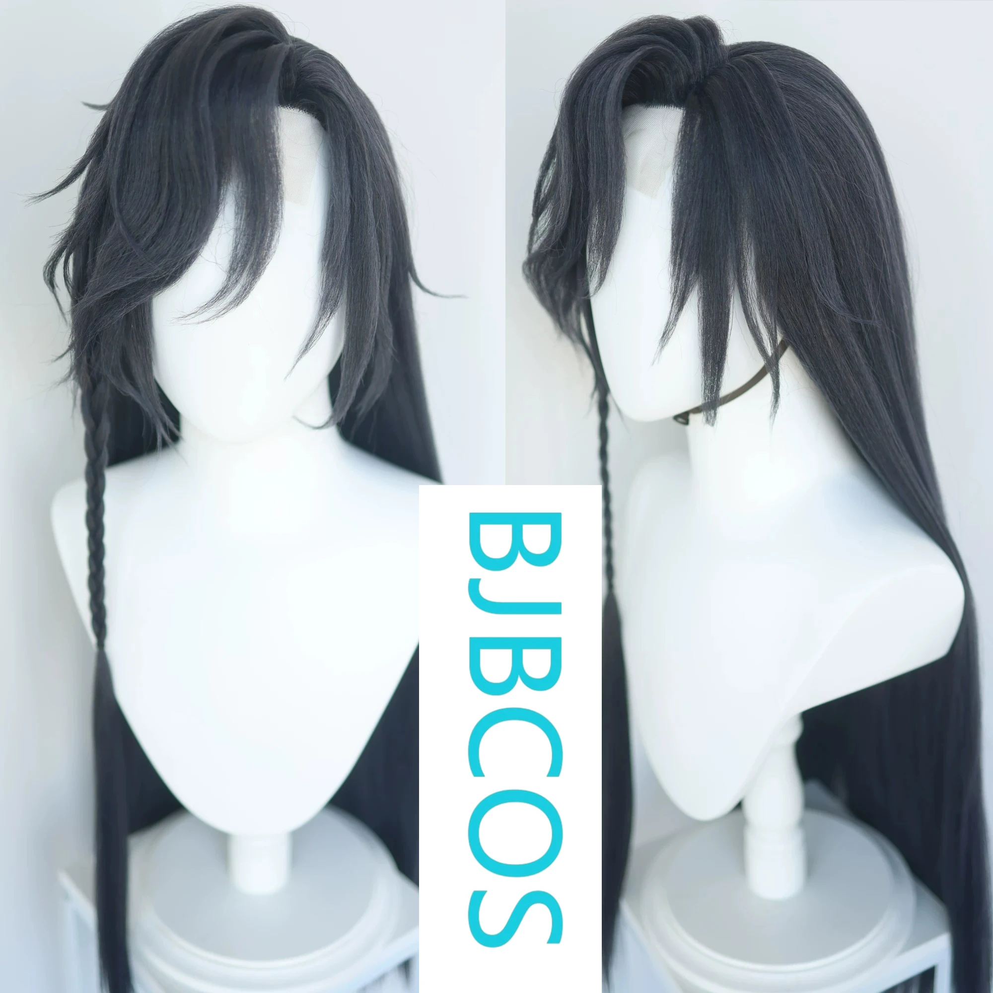 

[Styled Wig]Ashes of the Kingdom‌ Blue black Lace Front Wig COS Fu Rong emits hibiscus wig set