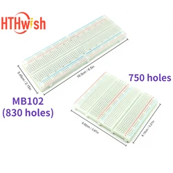 1pc Solderless Breadboard 750/830 Plug Holes Versatile Prototyping Circuit Testing Boards for DIY