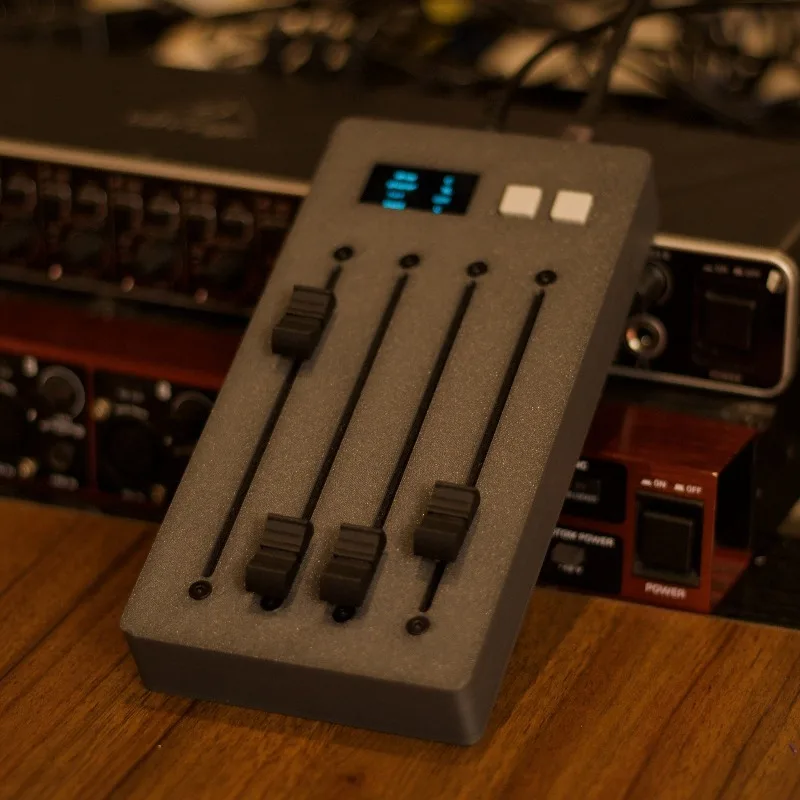 For 4-Track Electric Fader Mixer MIDI Controller Mixing Volume Automation CC Expression Envelope