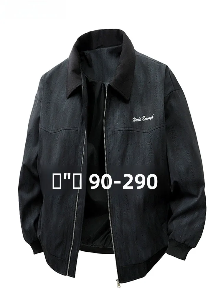 

Модная свободная мужская куртка-бомбер с эффектом окрашивания, повседневная, весенне-осенняя, винтажная, оверсайз, больших размеров, удобная, из полиэстера