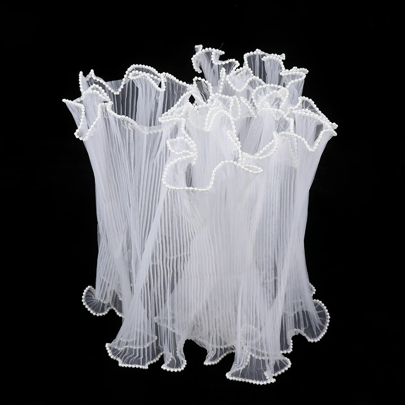 Bilateral Waves Flower Wrapping Paper Wave Yarn Florist Bouquet Packaging Lace Mesh Florist Bouquet Gift Packaging Supplies