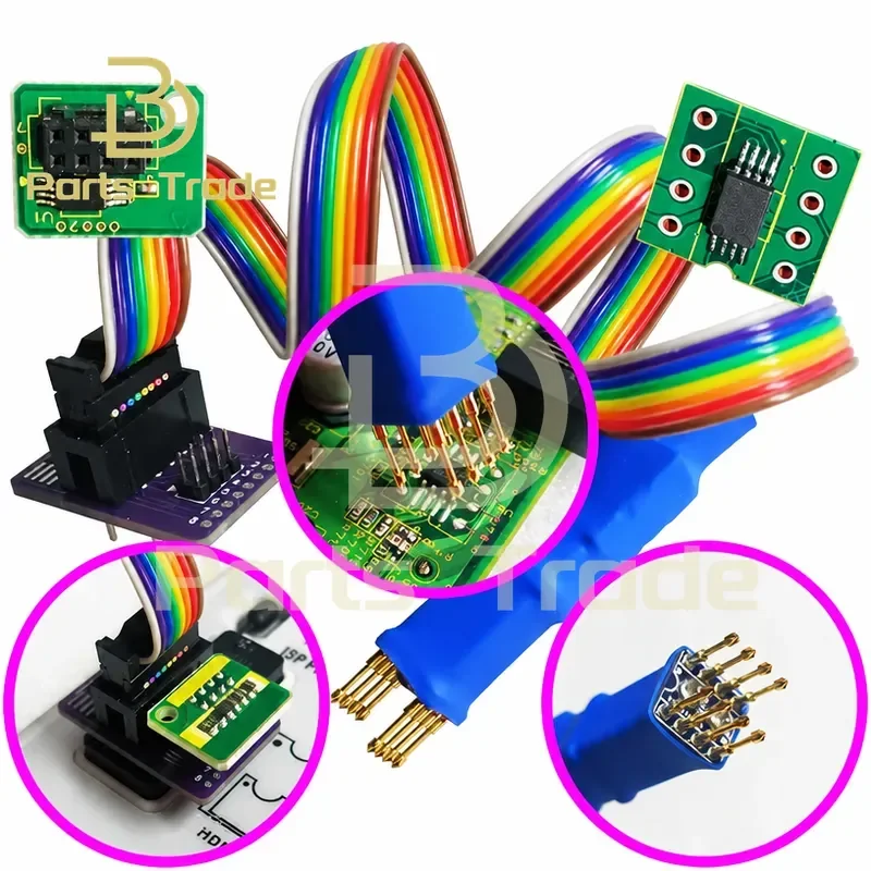 7.62mm Pad Probe DIP8 for Xerox Printer Copier Code Chip Reading and Writing Board 2.54mm