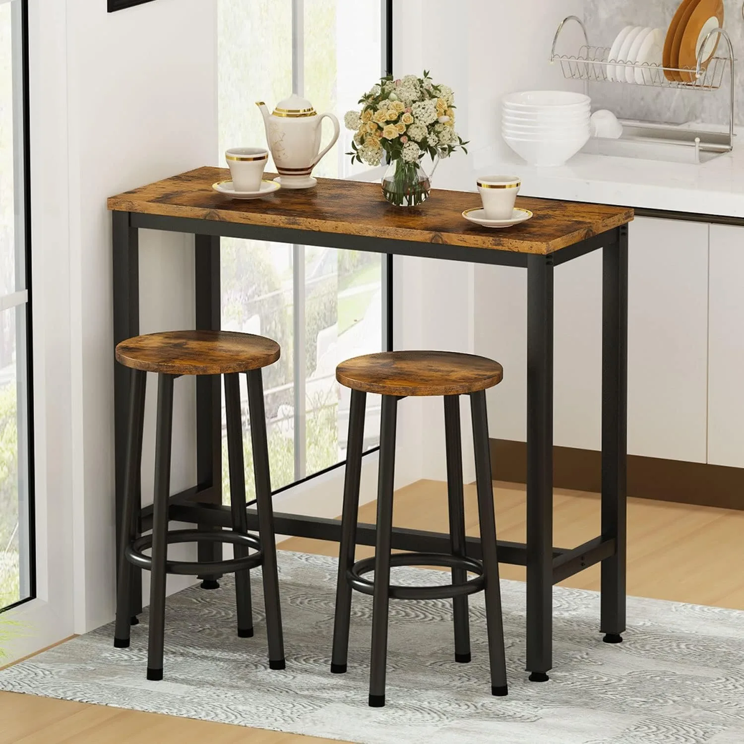 3 Piece Bar Table Set,39.3