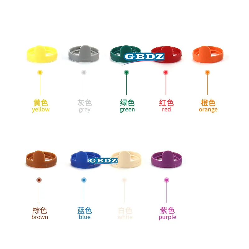 

NP2X/NP3X 6.35 Jack Colored Identification Ring Microphone Plug 1/4'' 2 Pole Male Jack Connector Ring 9 Color Multi-Selection