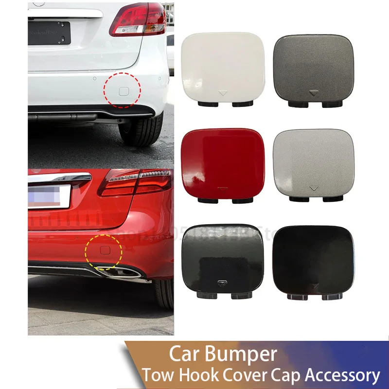 For Mercedes W246 B Class 2014-2019 Rear Bumper Tow Hook Cover 2468851422 Black OE Replacement B180 B200 B220 B260 Quality