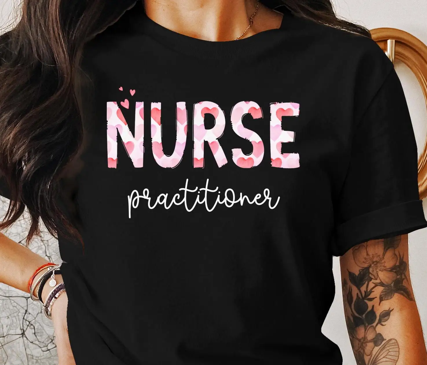 Nurse Practitioner SweaT T Shirt Cute NP Sweater Valentines Heart s Nursing Grad