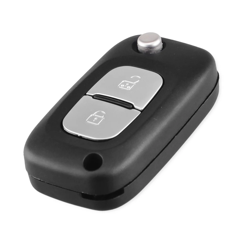 Dandkey capa de controle remoto para renault, controle remoto com 3 botões dobrável para renault fluence clio megane kangoo modus fob capa em branco