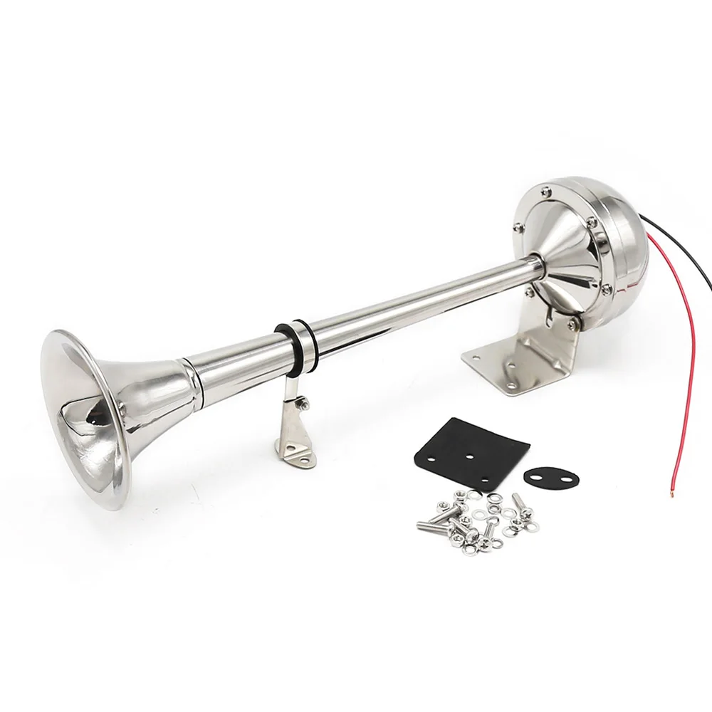 

12V Single Trumpet Horn Marine Boat Air Horn 125dB Electric Air Horn for Car Truck Boat