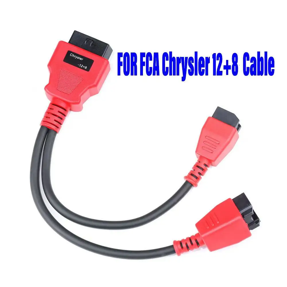 FCA Cable 12+8 for Autel MS906 LAUNCH X431 Connector Dagnostic For Chrysler for Jeep For Dodge For Fiat Work on MaxiSys/IM608