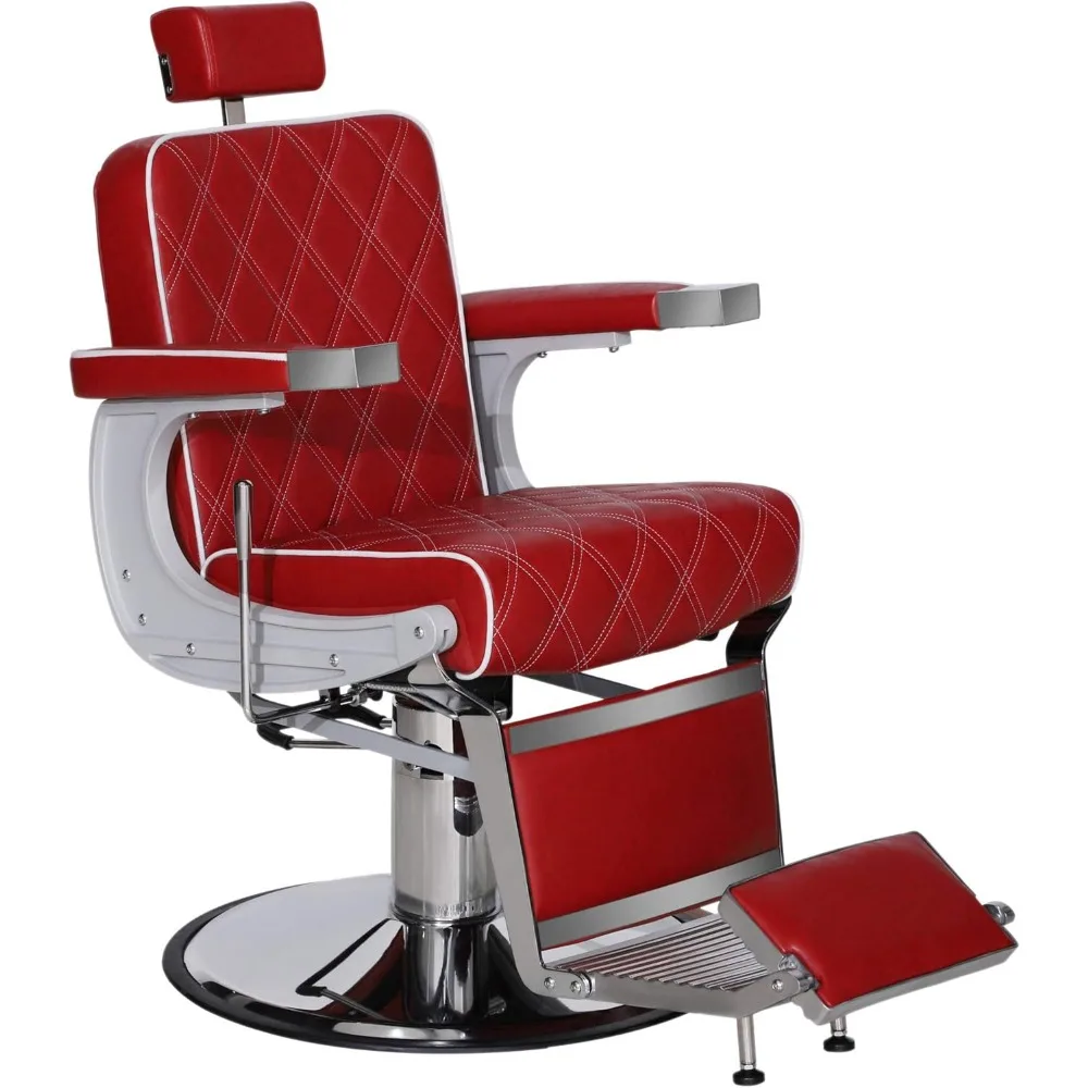 Chaise de barbier Vintage en métal robuste, équipement de shampoing hydraulique inclinable tout usage pour Salon de beauté et Spa