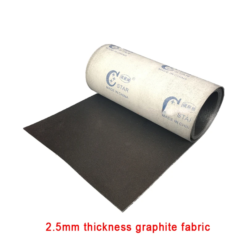 100mm 150mm 200 graphit stoff Carbon-graphit tuch Sander schmierung band schleif gürtel wärme beständig graphit pad