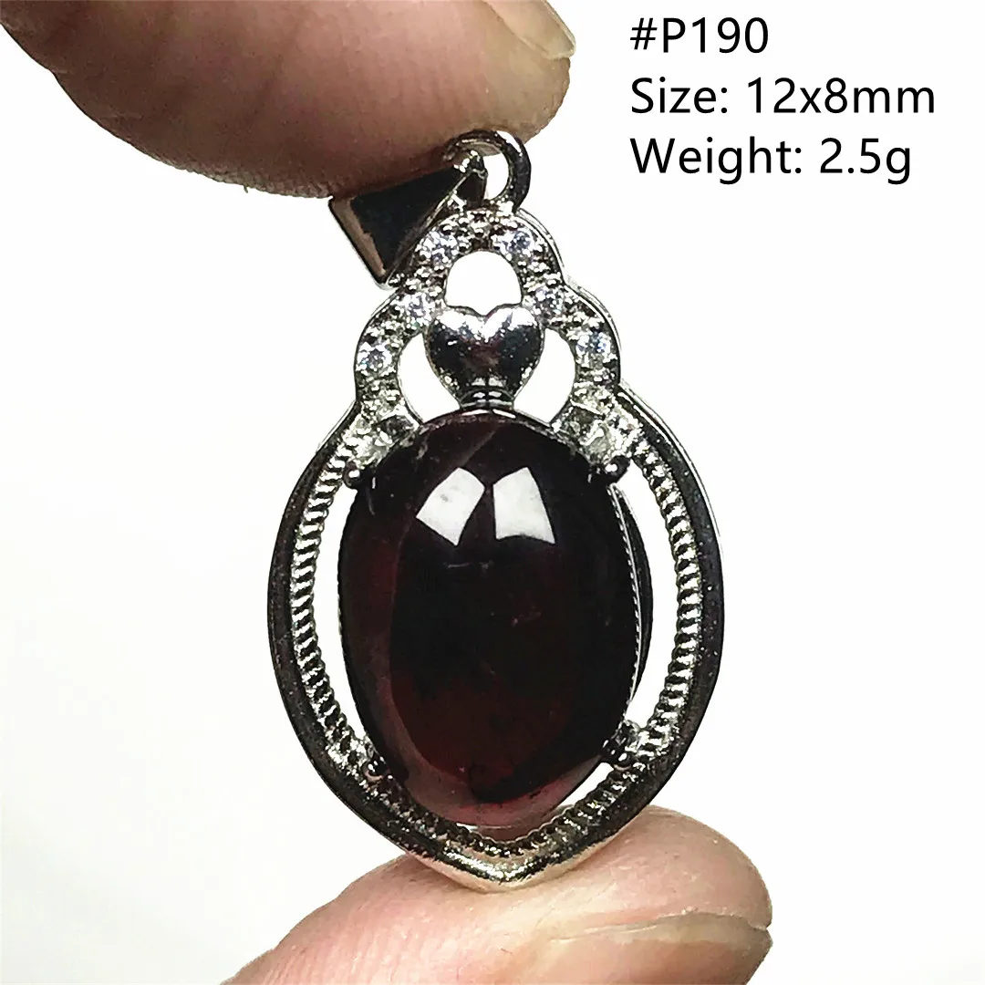 Top Natural Red Garnet Stone Pendant For Woman Lady Man Love Gift 12x8mm Beads Gemstone Silver Stone Reiki Crystal Jewelry AAAAA