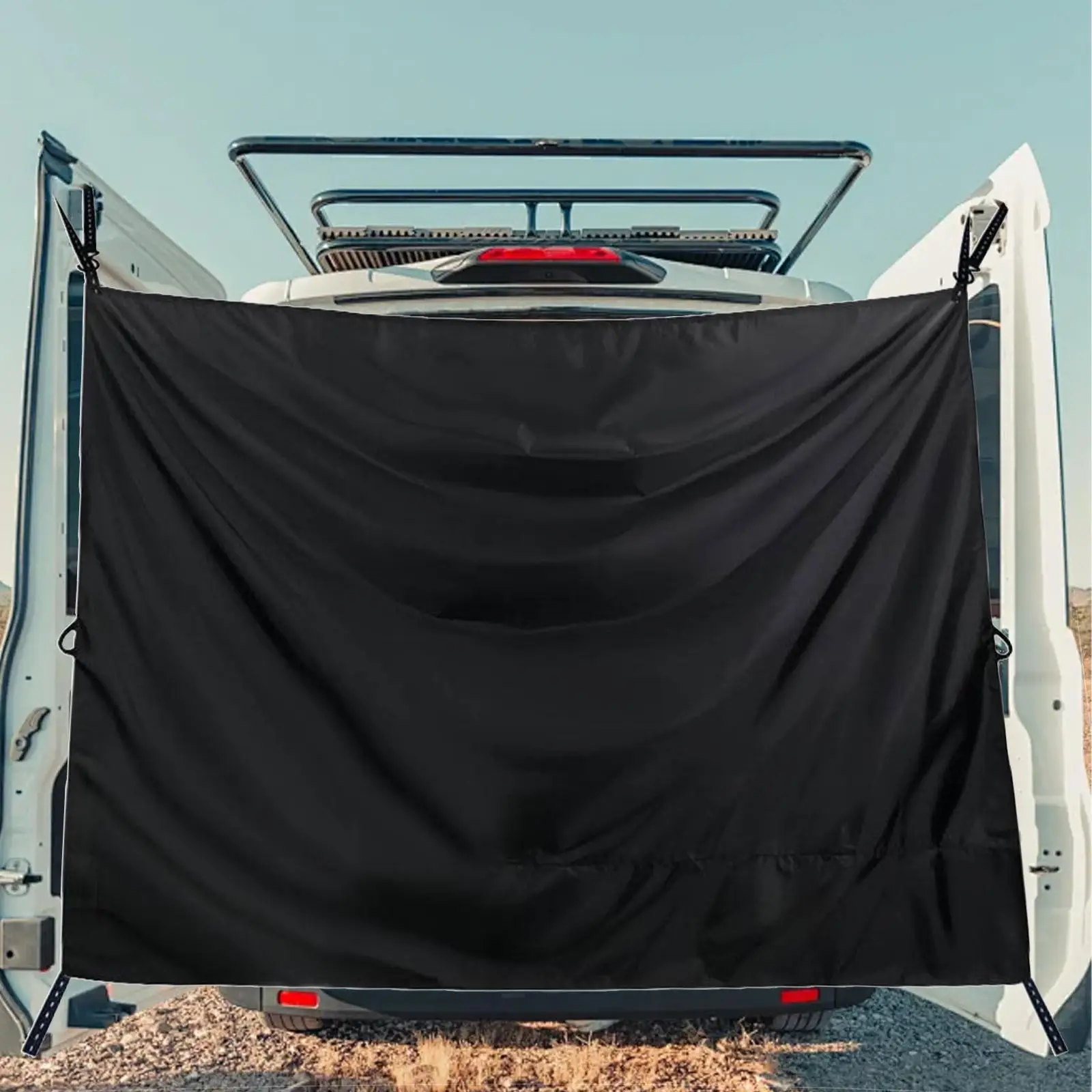 

Car Privacy Curtain Adjustable Oxford Cloth Car Divider Curtain for Outdoor Changing Clothes Camping Breastfeeding Beach