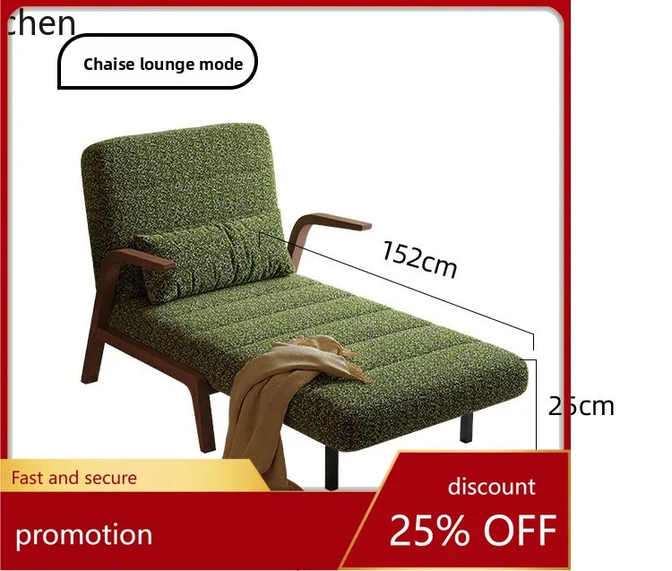 

YFY Sofa Bed Folding Dual-use Solid Wood Sofa Bed Small Apartment Living Room Bedroom Dual-use Sofa Bed