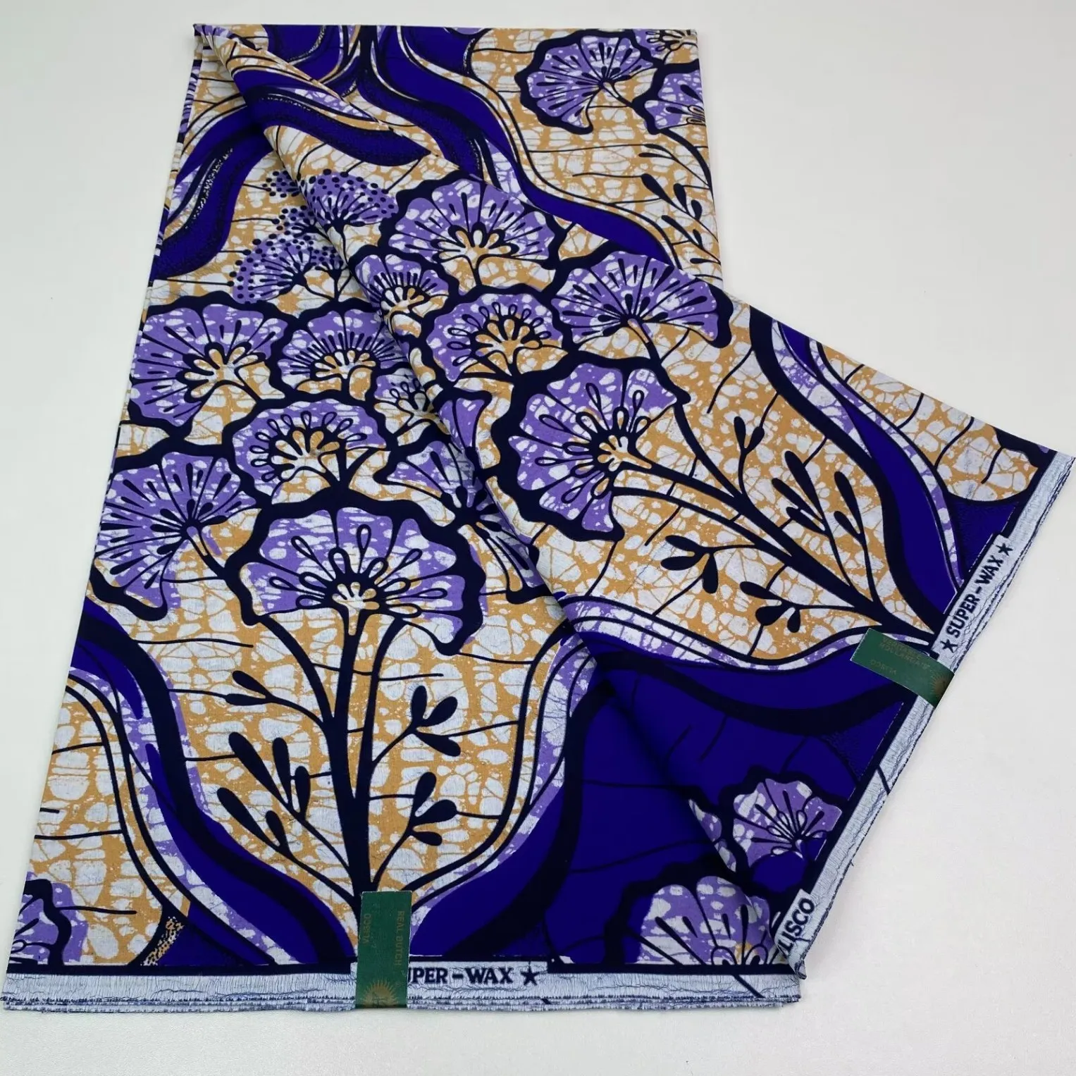 

Hot sale 2025 New Guaranteed Veritable Original African Wax Print Fabric Real Nigerian 100% Cotton Ankara Wax Fabric Soft Batik