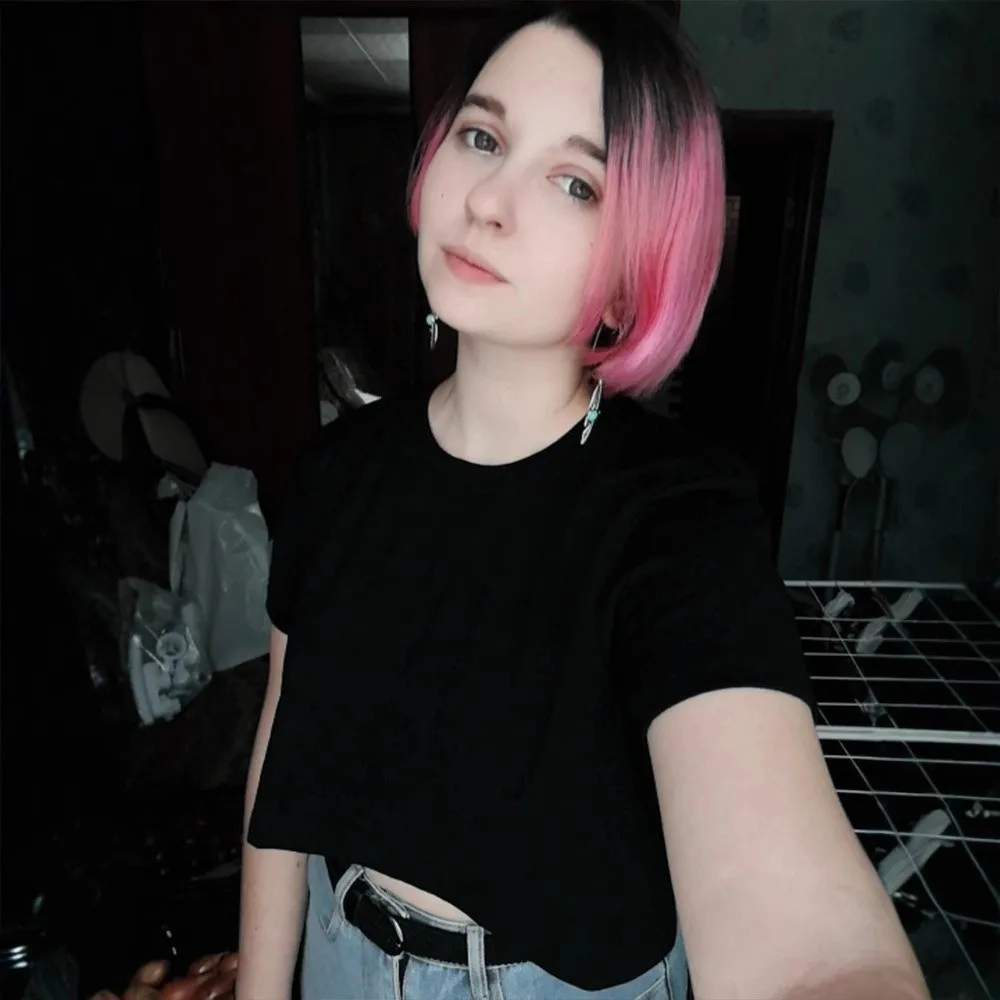 

U Neck Ultra Short T-Shirt Solid Color Streetwear Korean Short Tops Loose Basic T-shirt Black White Crop Top Women