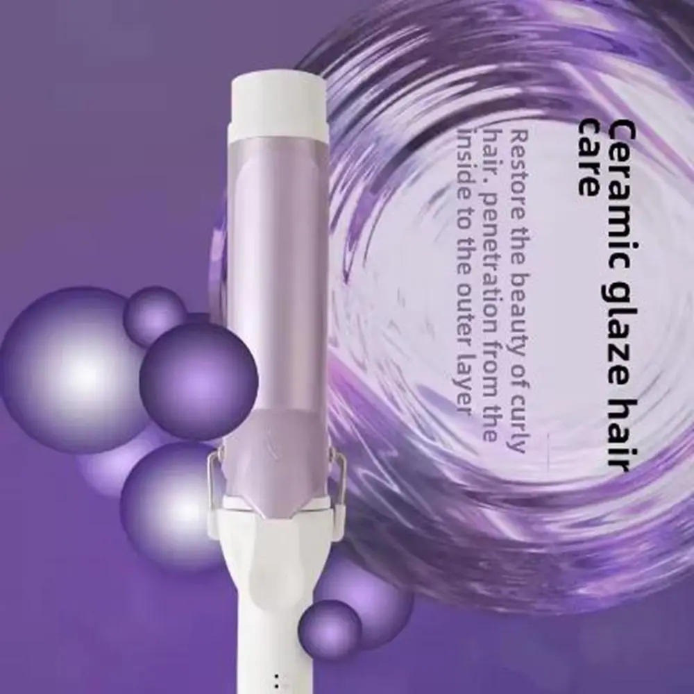 Ceramic 40mm Hair Curling Iron Manual Fast Heating Negative Ion Curling Wand 5 Temperature Adjustment Big Wave