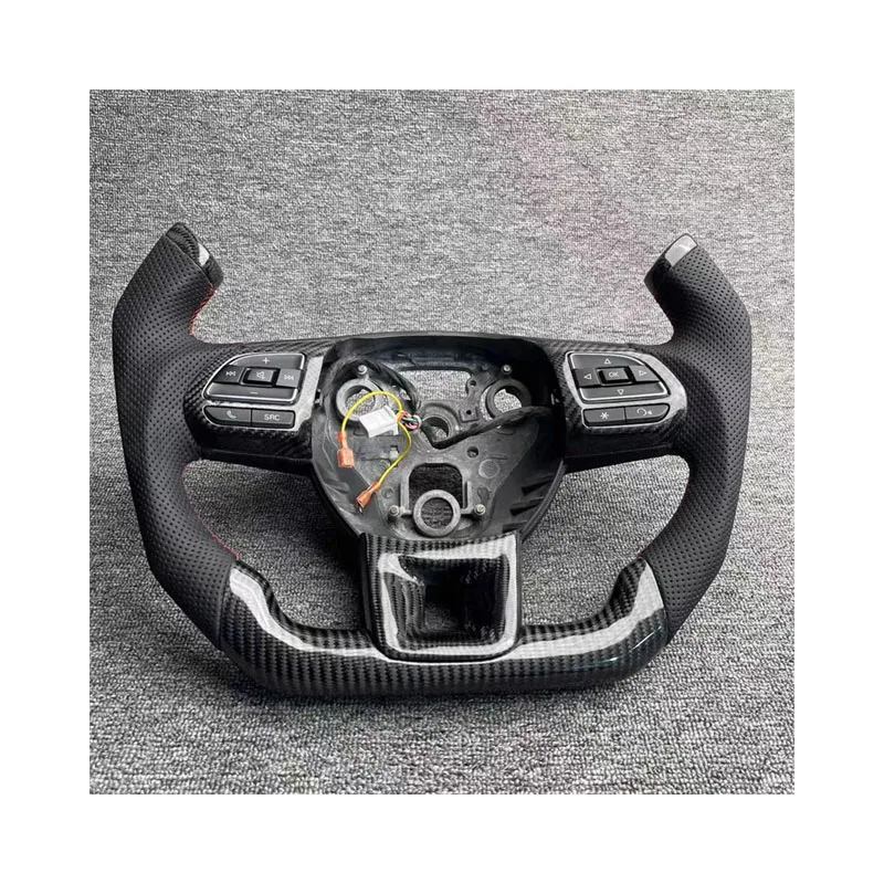 

Customize Carbon Fiber Steering Wheel for MG4 MG5 MG6 MG7 Cyberster Genuine Leather Steering Wheel Car Accessories