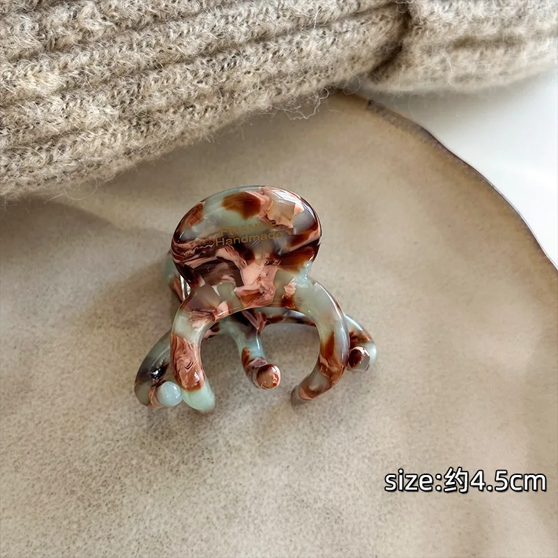 Fashion French Hair Claw Clips Women Elegant Retro Crab Shark Clip Acetate High Ponytail Holders for Girls Hair Accessories image 5