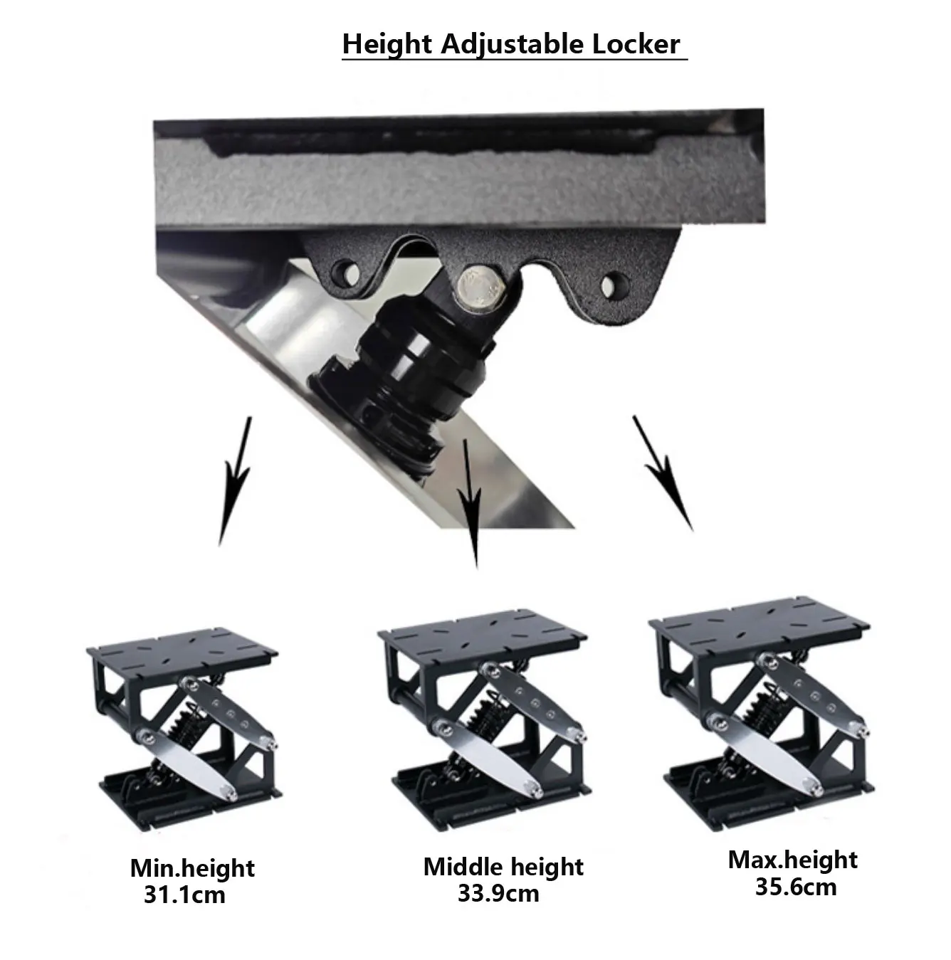Heavy Duty Z Type Metal Seat Base Height Adjustable for Marine Boat Chair